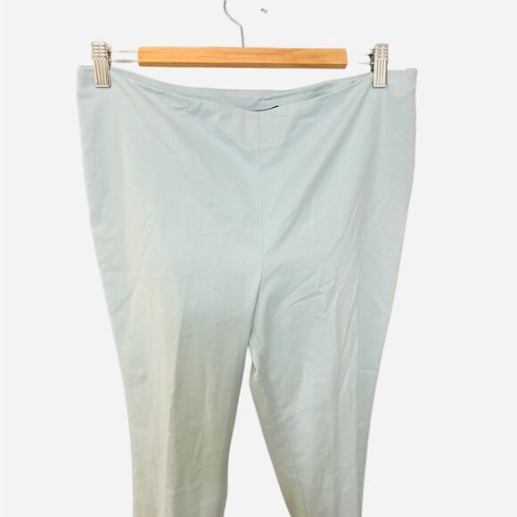 St. John Capri Light Blue Pants Tiffany Blue 10 Medium - Picture 3 of 12